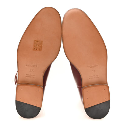 Hermes Swift Kelly Jumping Boots 37 Rouge H 6 of 8