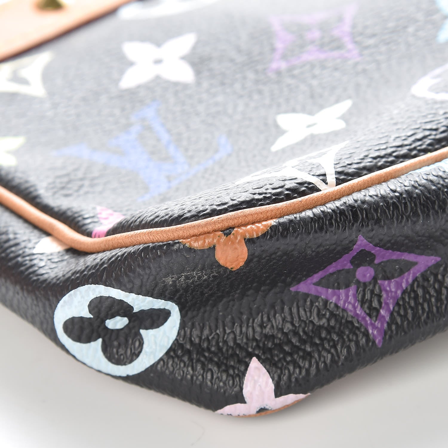 Louis Vuitton Monogram Multicolor Pochette Accessories Black 17 of 20