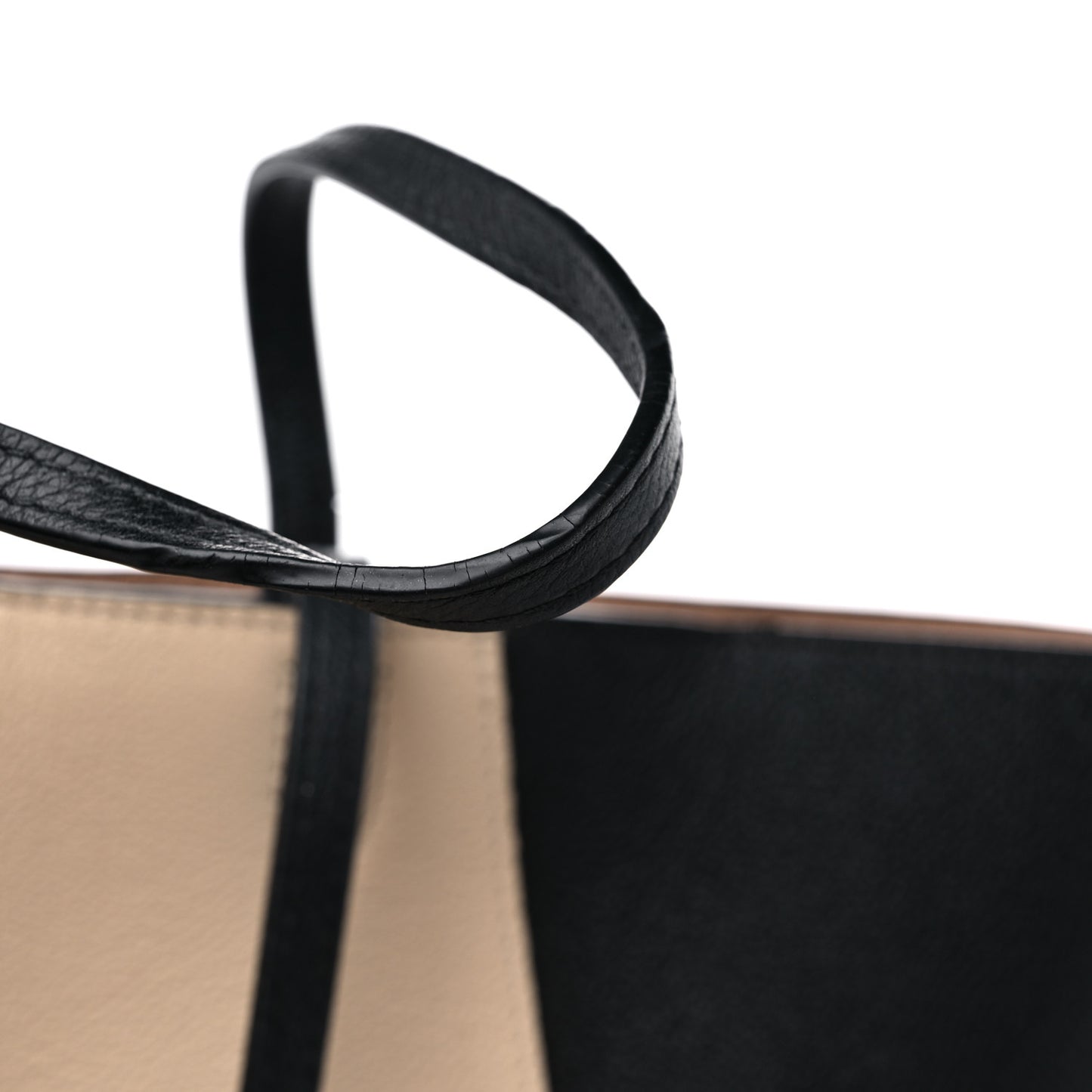 Calfskin Lockme Cabas Vanille Black