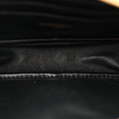 Saint Laurent Grain De Poudre Matelasse Monogram Mini Lou Camera Bag Dark Beige 5 of 12