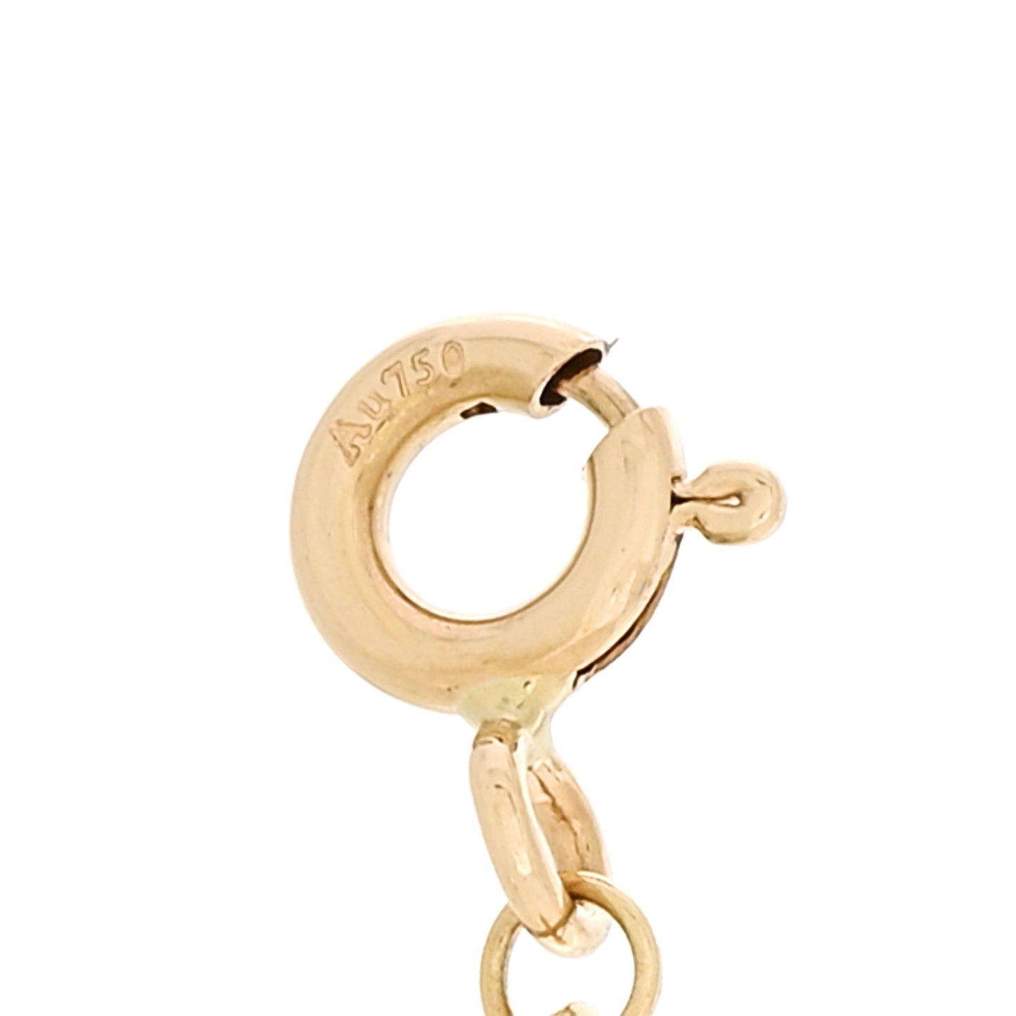 18K Yellow Gold Small T Smile Pendant Necklace