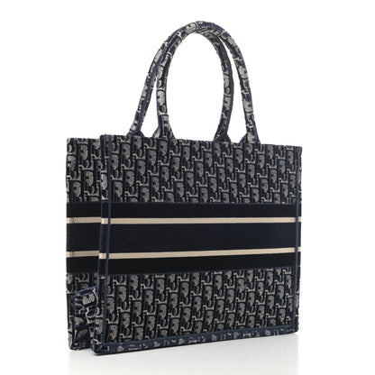Christian Dior Oblique Velvet Medium Book Tote Blue Multicolor 2 of 4