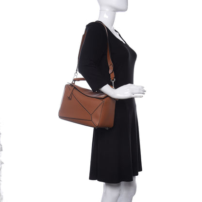 Loewe Calfskin Medium Puzzle Bag Tan 2 of 9