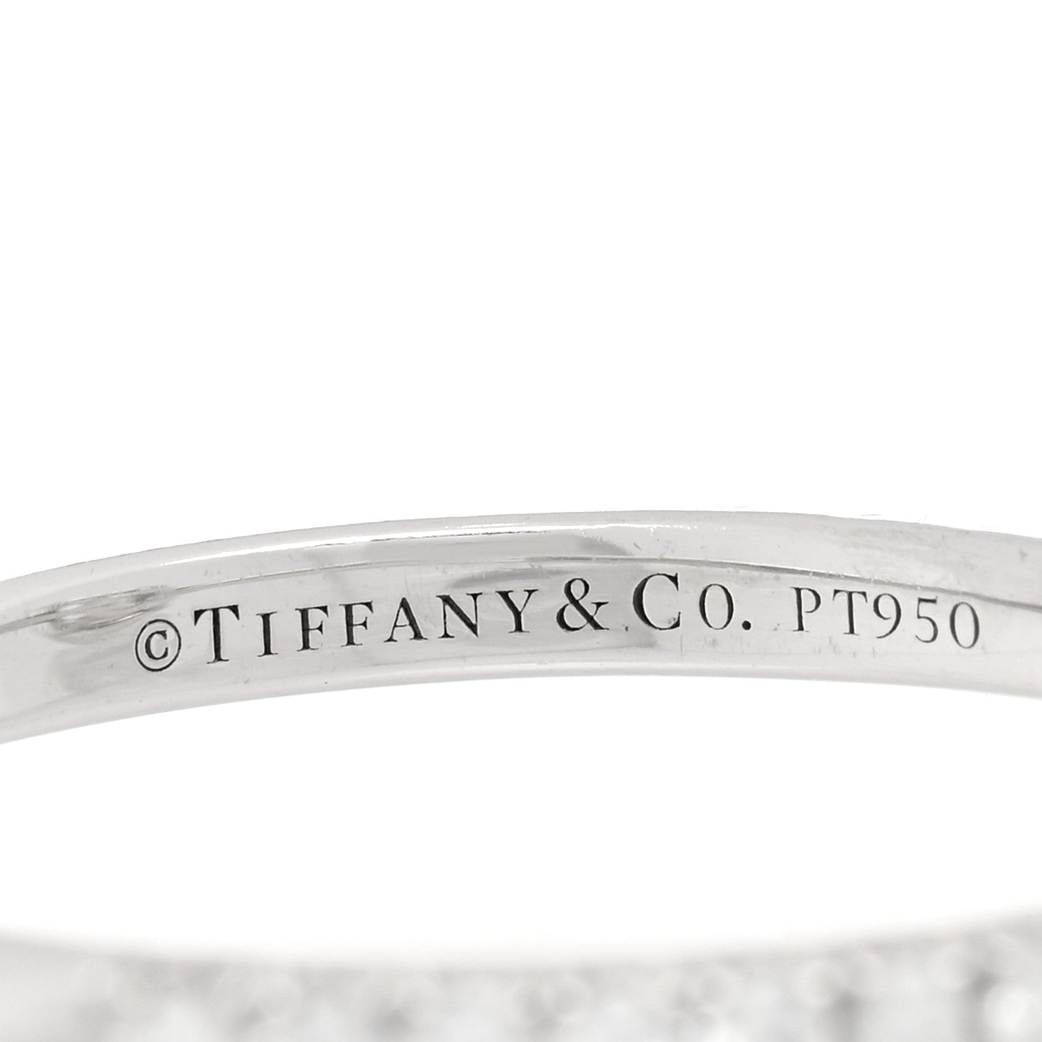 Tiffany Platinum Diamond .46ct Soleste Emerald Cut Engagement Ring 49 5 4 of 5