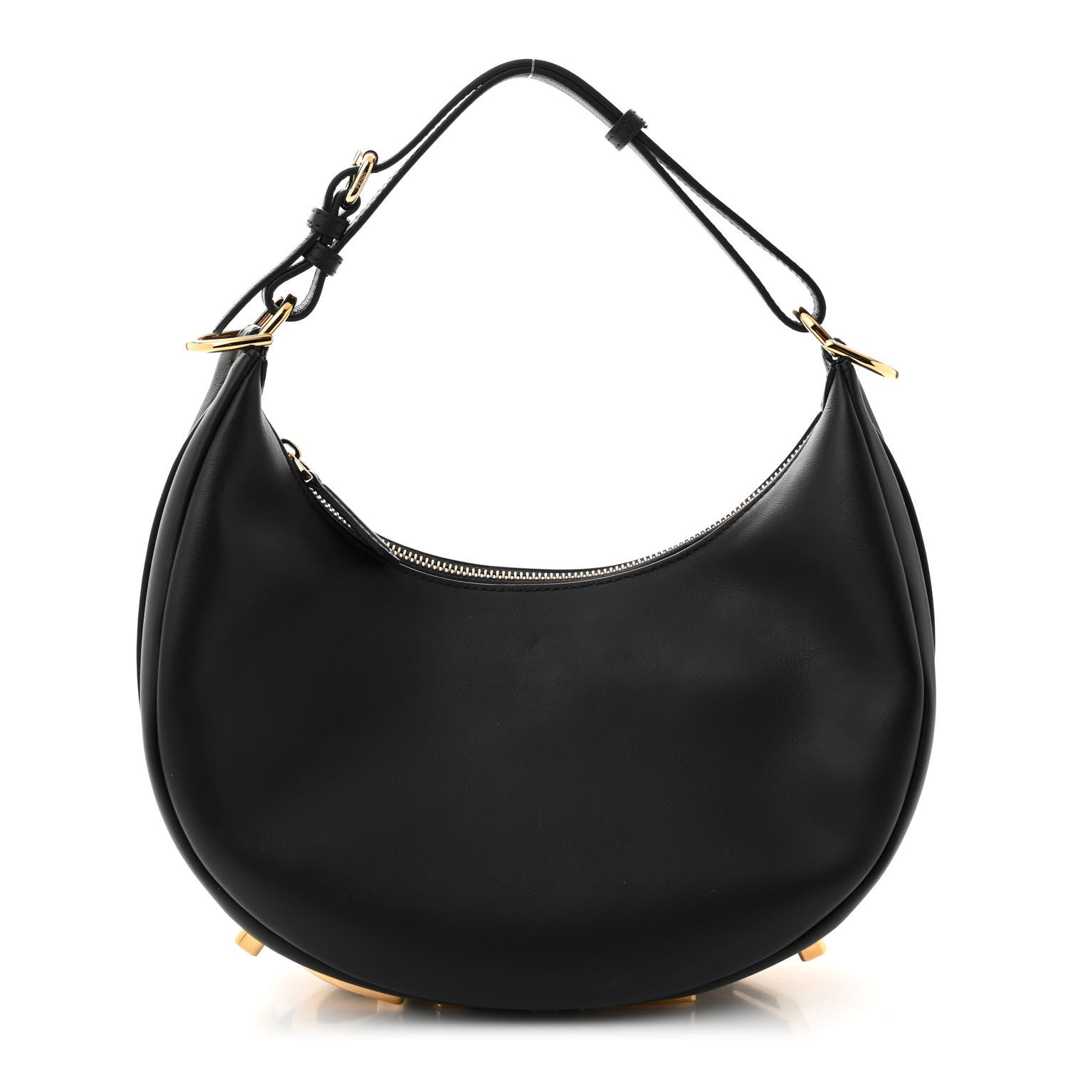 Fendi Vitello Grace Matte Small Fendigraphy Hobo Bag Black 1 of 10