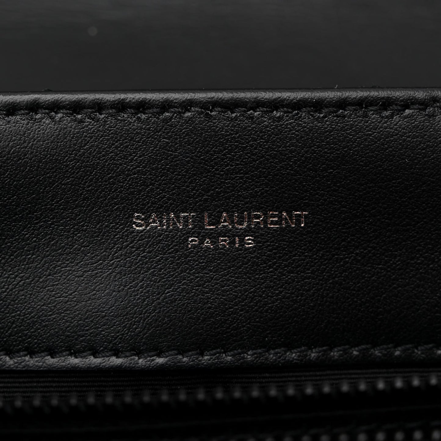Calfskin Y Quilted Monogram Monochrome Medium Loulou Chain Satchel Black