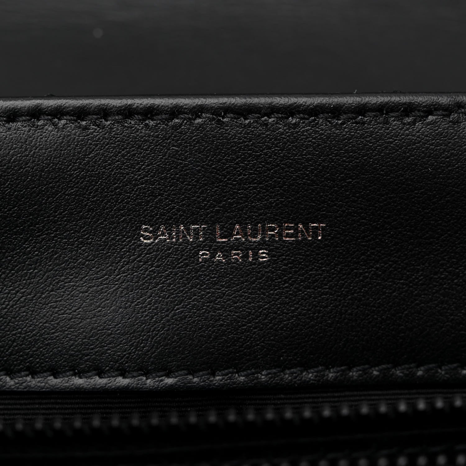 Saint Laurent Calfskin Y Quilted Monogram Monochrome Medium Loulou Chain Satchel Black 6 of 11