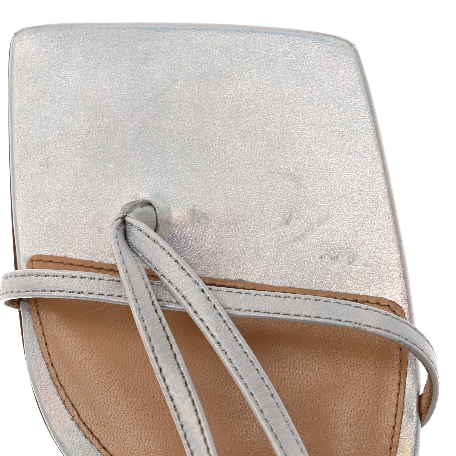 Bottega Veneta Laser Nappa Stretch Multi Strap 90mm Sandals 40 Moon Drop 8 of 9