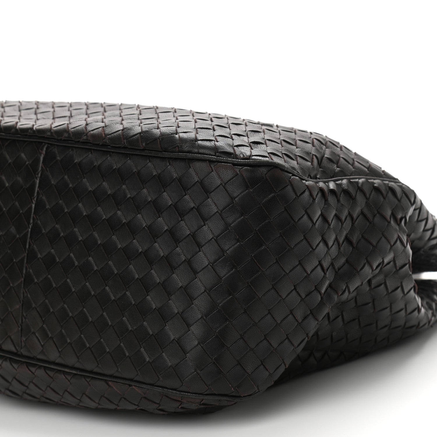 Bottega Veneta Nappa Intrecciato Embroidered Lace Shoulder Bag Black 9 of 12