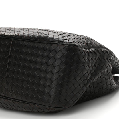 Bottega Veneta Nappa Intrecciato Embroidered Lace Shoulder Bag Black 9 of 12