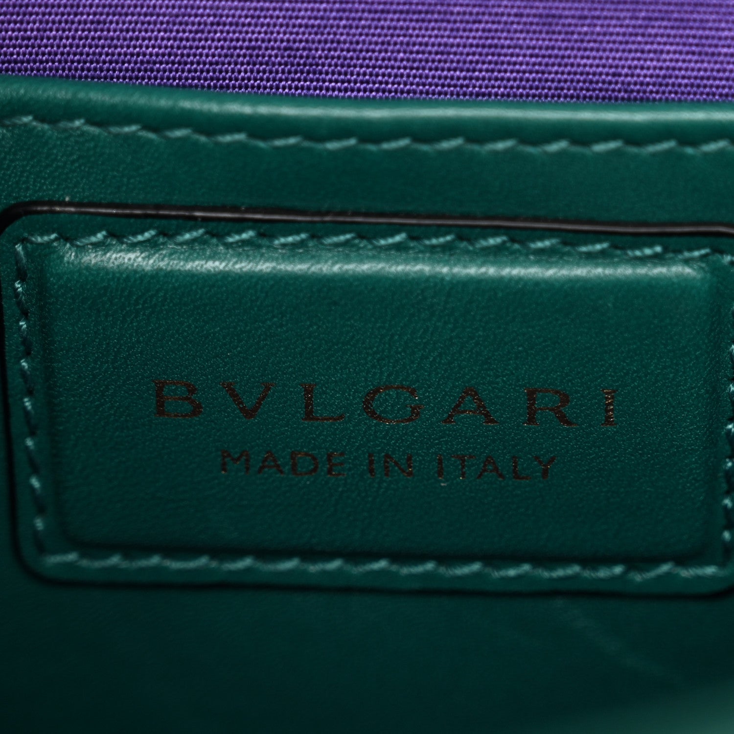 Bulgari Calfskin Serpenti Forever Flap Clutch Emerald Green 7 of 12