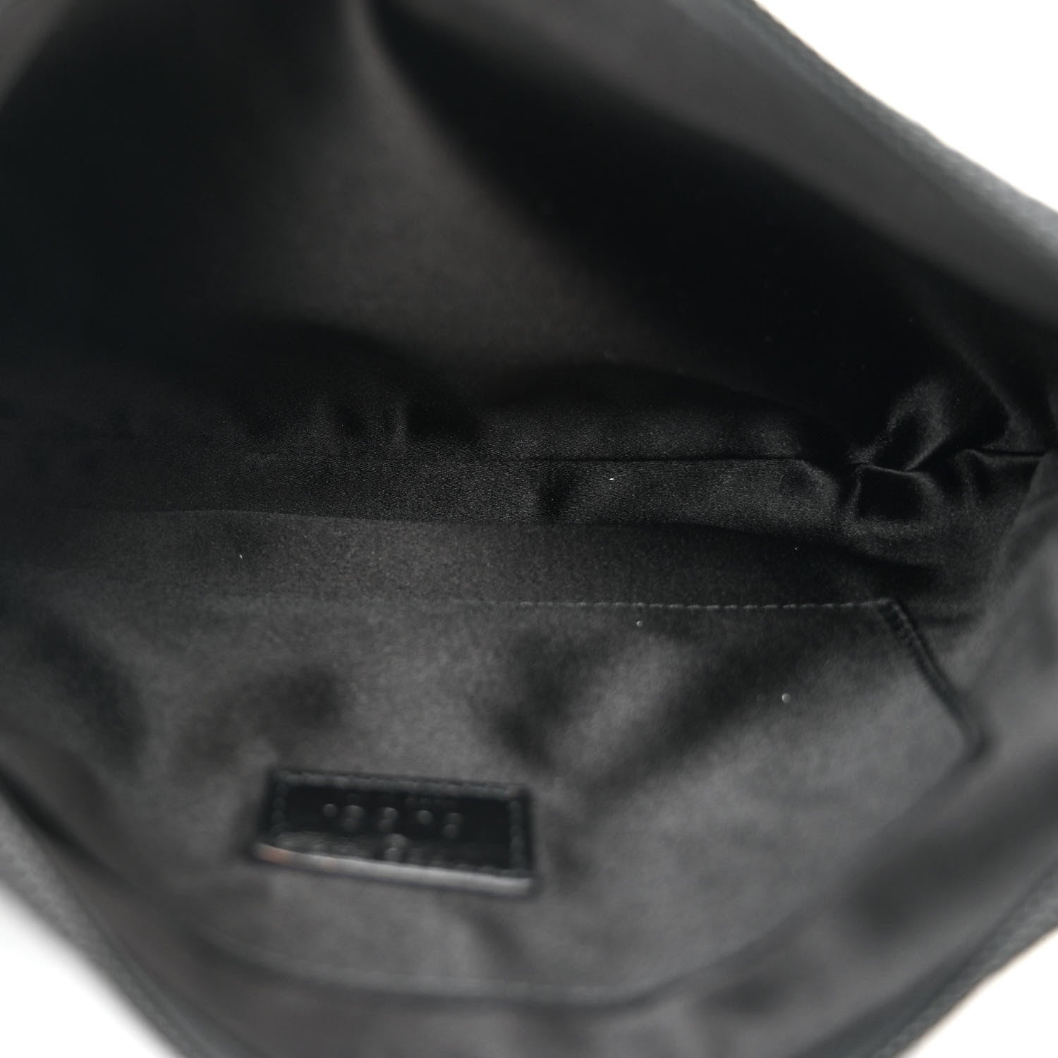 Gucci Jacquard Black Denim GG Monogram Horsebit Slim Small Shoulder Bag Black Grey 5 of 9