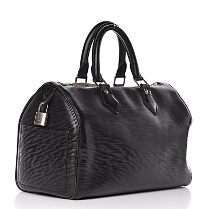 Louis Vuitton Epi Speedy 25 Black 3 of 16