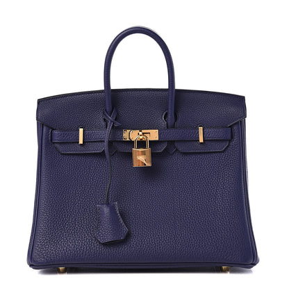 Hermes Togo Birkin 25 Bleu Encre 1 of 10