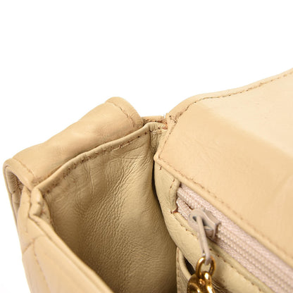 Chanel Lambskin Quilted CC Flap Beige 11 of 15