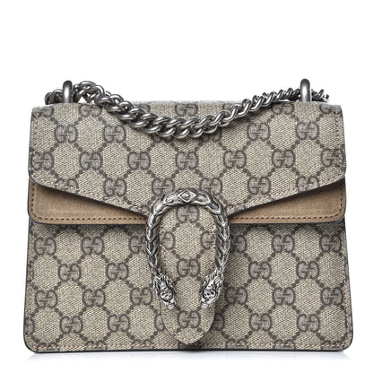 Gucci GG Supreme Monogram Mini Dionysus Shoulder Bag Taupe 1 of 11