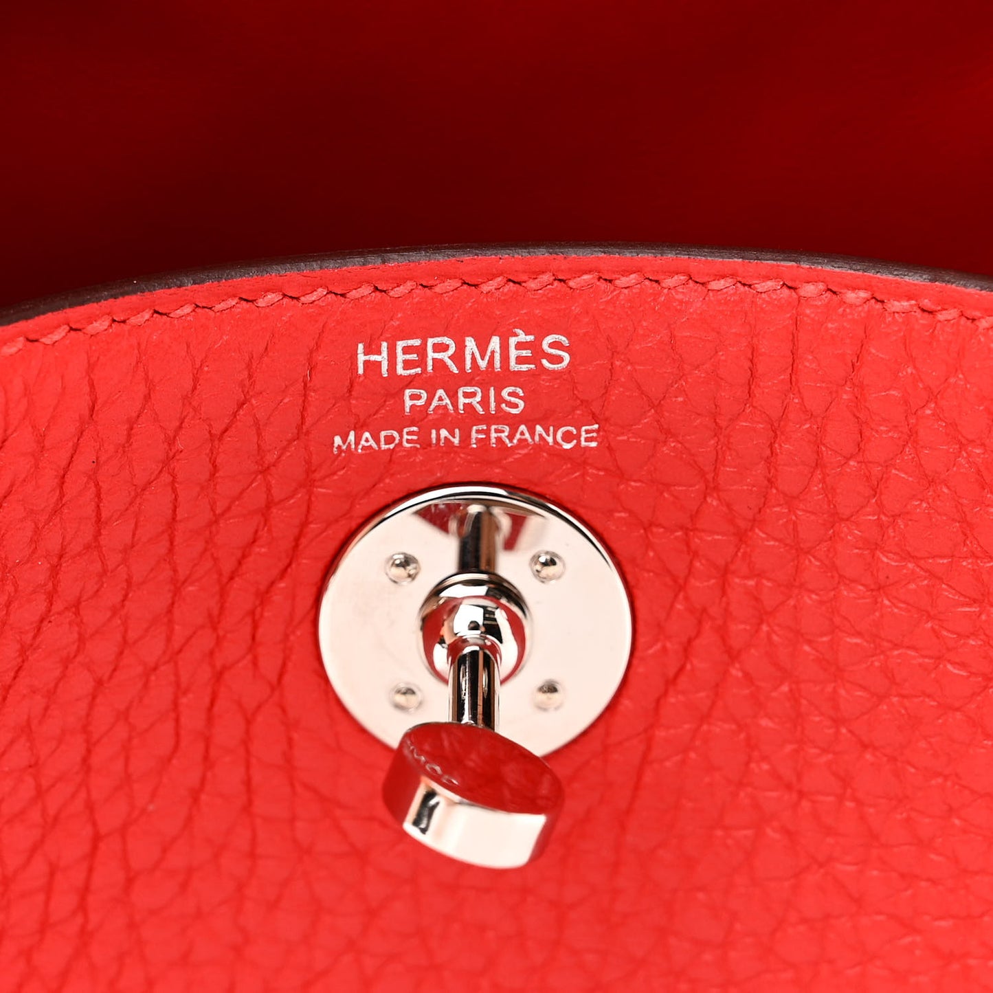 Taurillon Clemence Mini Lindy 20 Rouge De Coeur