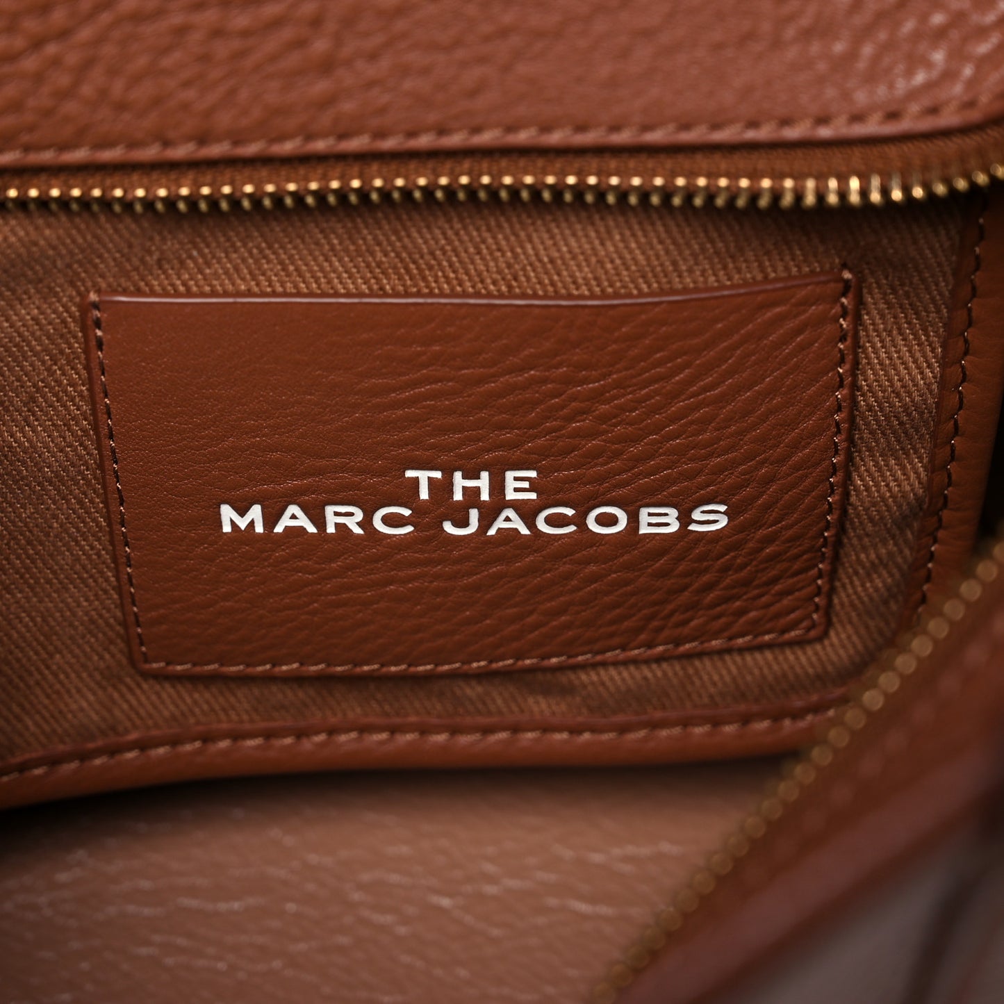 Grained Calfskin Small The Tote Bag Argan Oil