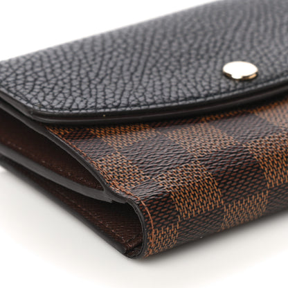 Louis Vuitton Damier Ebene Normandy Compact Wallet Black 9 of 15