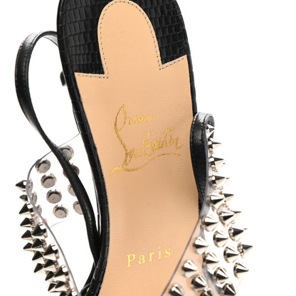 Christian Louboutin Nappa PVC Levita 55 Pumps 39.5 Black 7 of 9