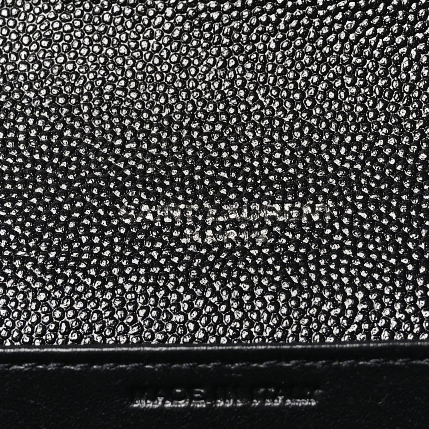 Saint Laurent Grain de Poudre Uptown Chain Wallet Black 8 of 11