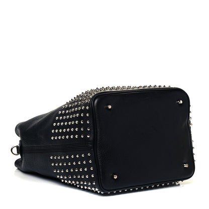 Burberry Calfskin Studded Medium Susanna Hobo Black 4 of 9