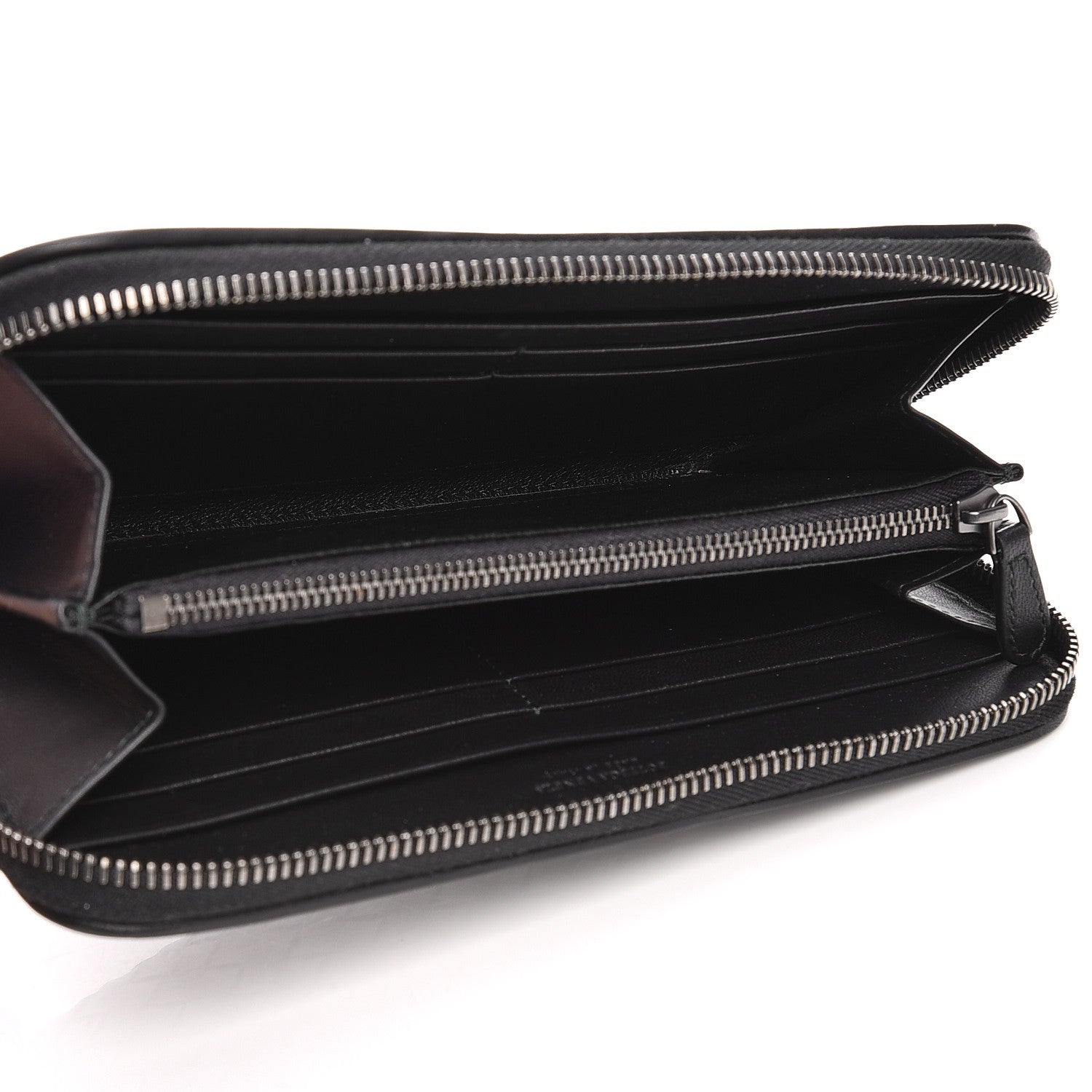 Bottega Veneta Nappa Intrecciato Zip Around Wallet Black 5 of 9