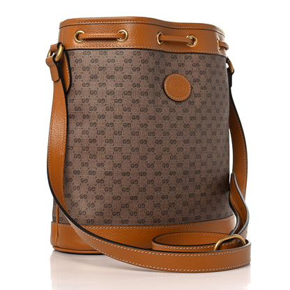 Gucci X DISNEY Mini Vintage GG Supreme Monogram Bucket Bag Beige Vintage Sun Oil 3 of 9