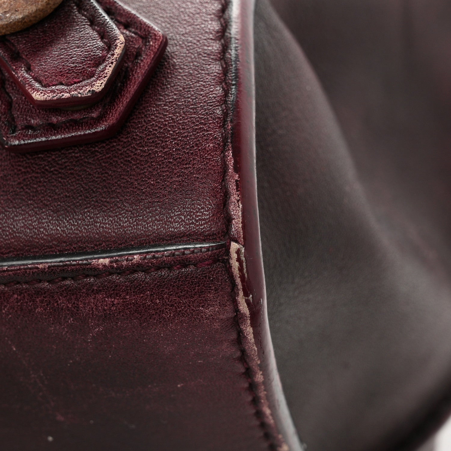 Balenciaga Used Calfskin Rust Hardware Neo Classic City Burgundy 11 of 11
