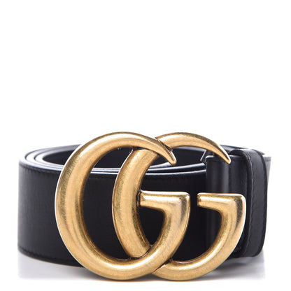 Gucci Calfskin Double G 40mm Belt 75 30 Black 1 of 7