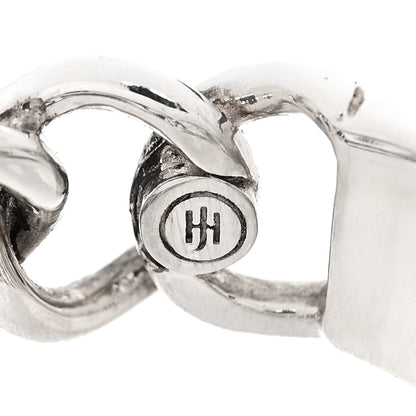 John Hardy Sterling Silver Black Sapphire Curb Link Ring 54 7 5 of 5