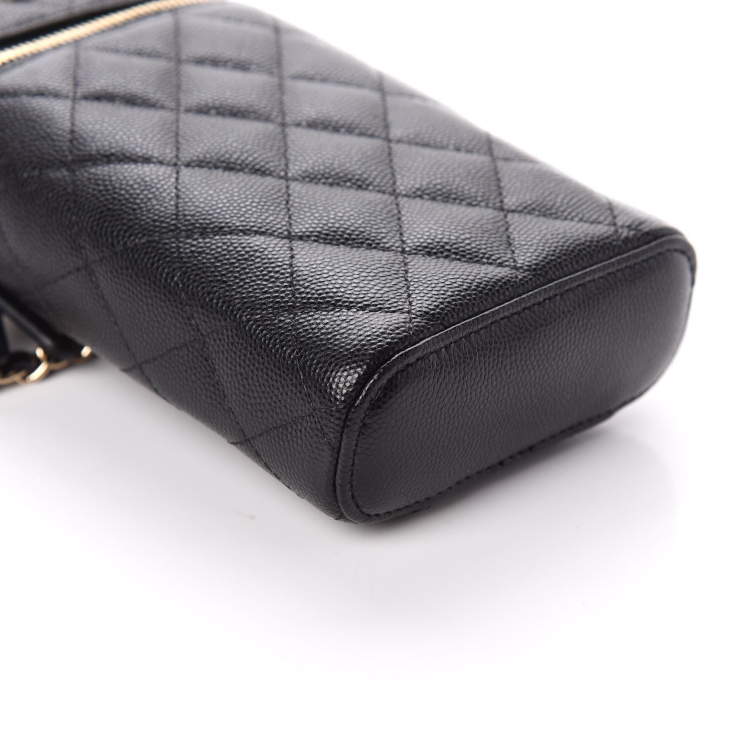 Chanel Caviar Quilted Phone Holder With Chain Black 8 of 10