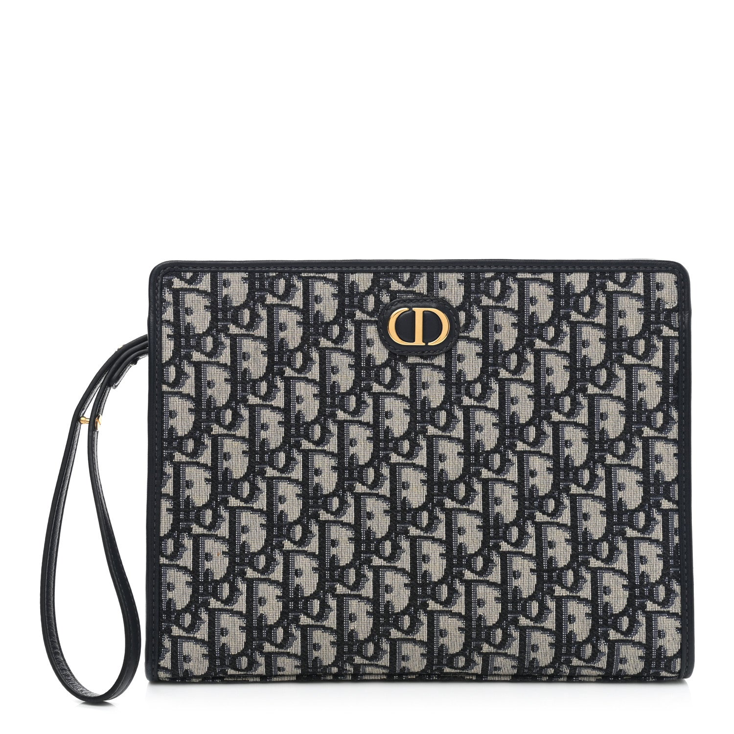 Christian Dior Oblique 30 Montaigne Pouch Blue 1 of 7