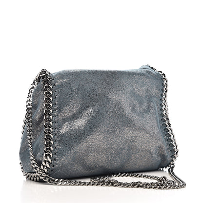 Stella McCartney Shaggy Deer Mini Falabella Fold Over Tote Lagoon 3 of 9