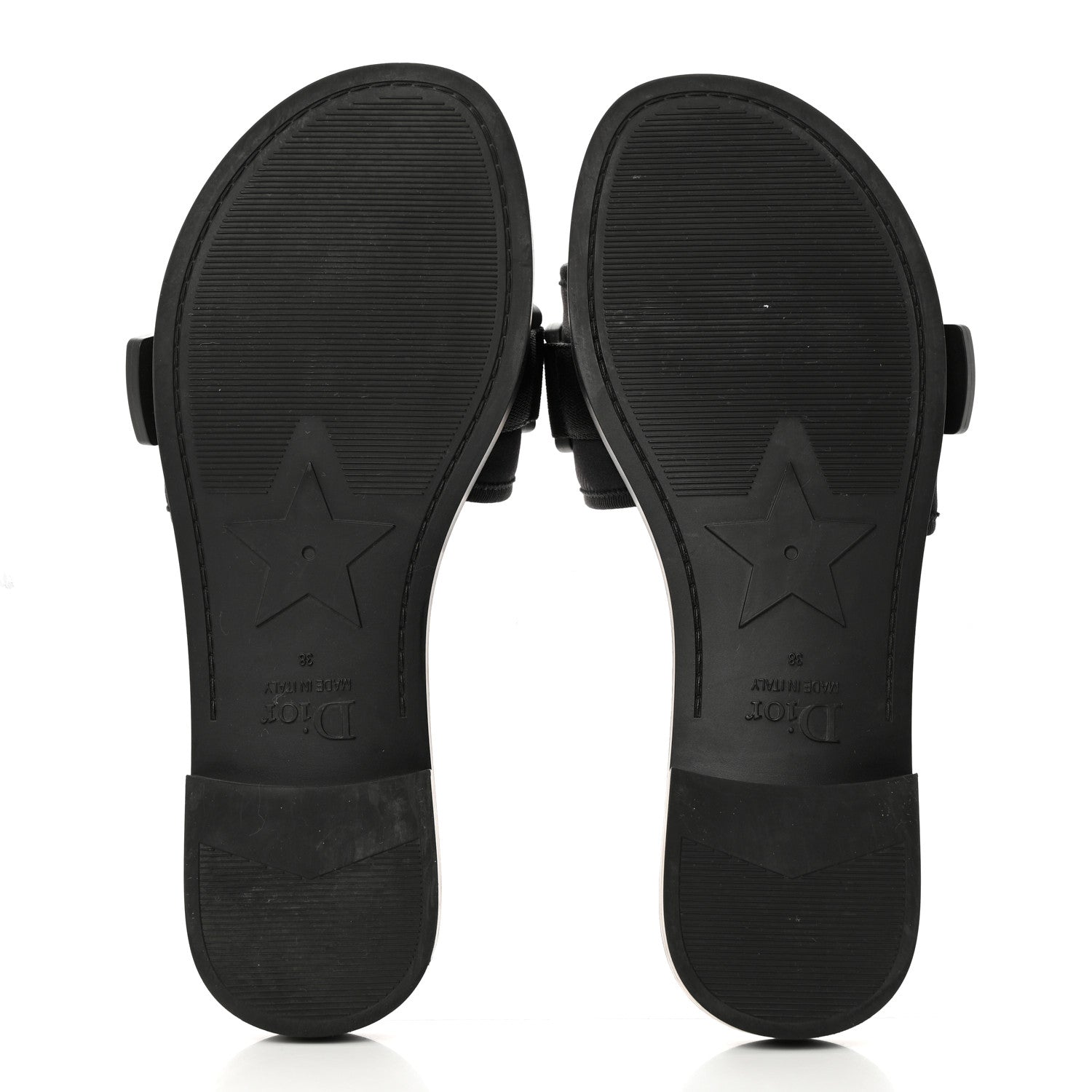 Christian Dior Technical Stretch Fabric Camouflage Dio(r)evolution Slide Sandals 38 Black Military 5 of 9