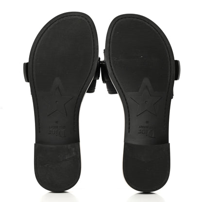 Christian Dior Technical Stretch Fabric Camouflage Dio(r)evolution Slide Sandals 38 Black Military 5 of 9