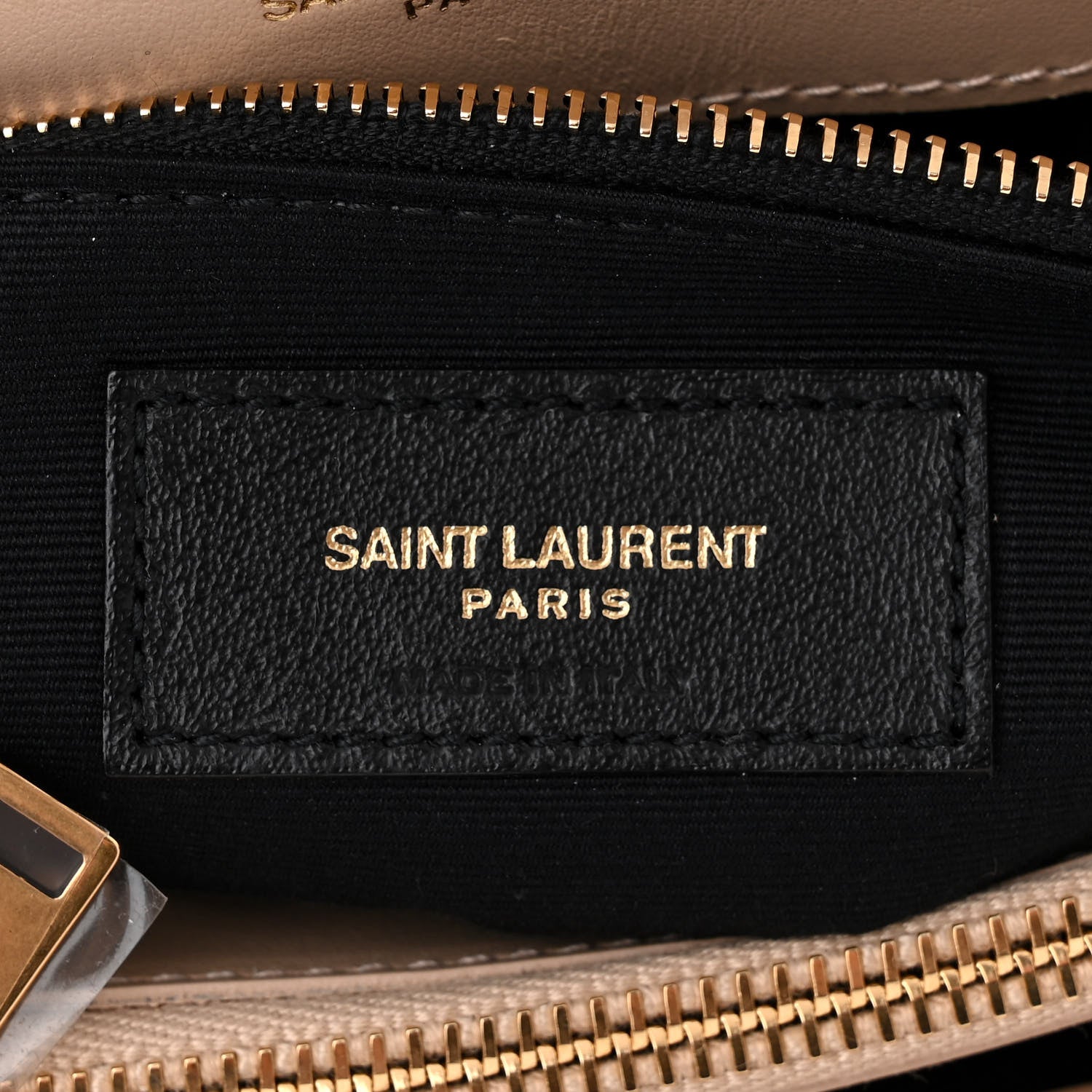 Saint Laurent Calfskin Y Quilted Monogram Medium Loulou Chain Satchel Dark Beige 6 of 10