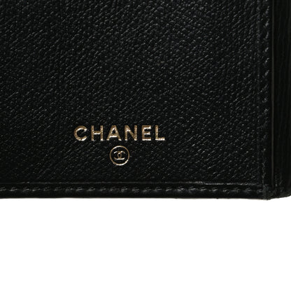 Chanel Grained Calfskin CC Button Long Wallet Black 6 of 14