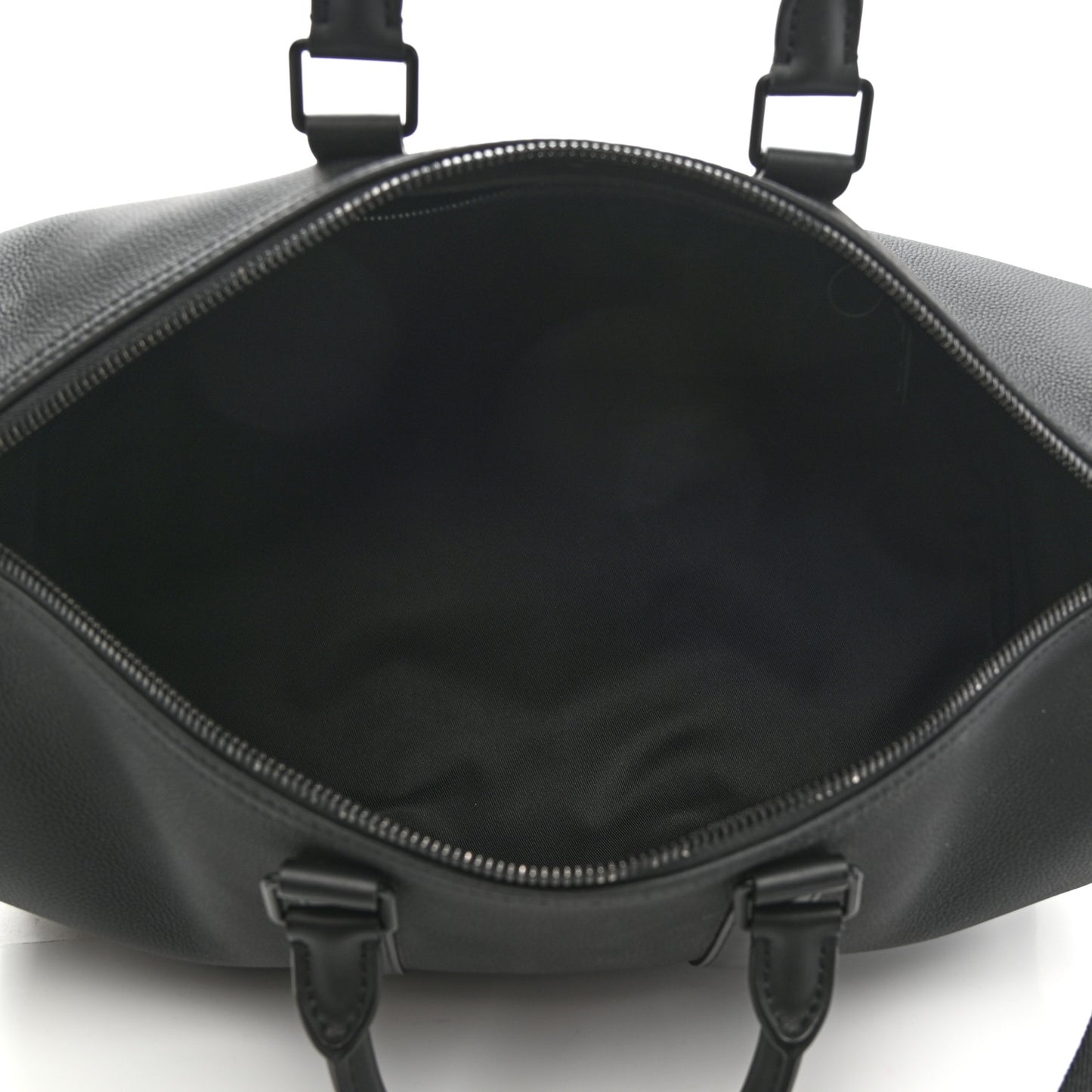 Grained Calfskin Aerogram Keepall Bandouliere 40 Black