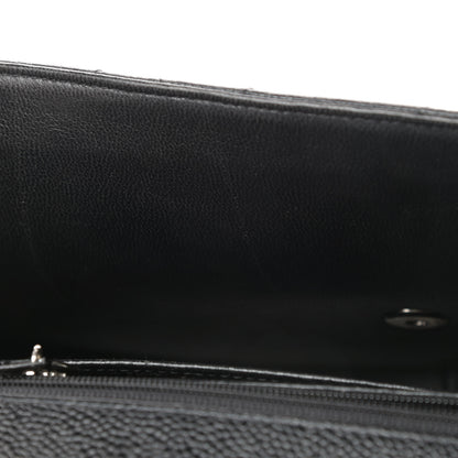 Chanel Caviar Quilted Jumbo Single Flap Black 12 of 14