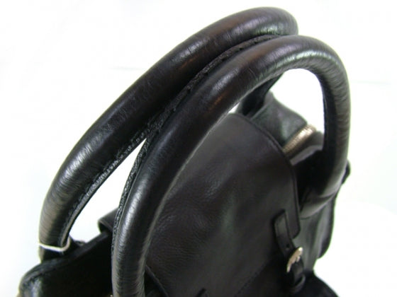 Leather EDITH N/S Black