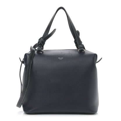 Celine Lambskin Small Soft Cube Satchel Navy 1 of 10