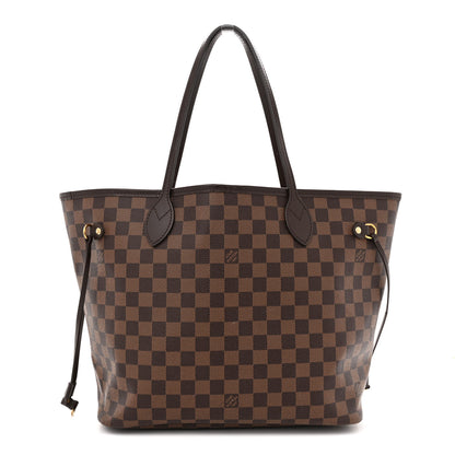 Louis Vuitton Damier Ebene Neo Neverfull MM Rose Ballerine 1 of 15