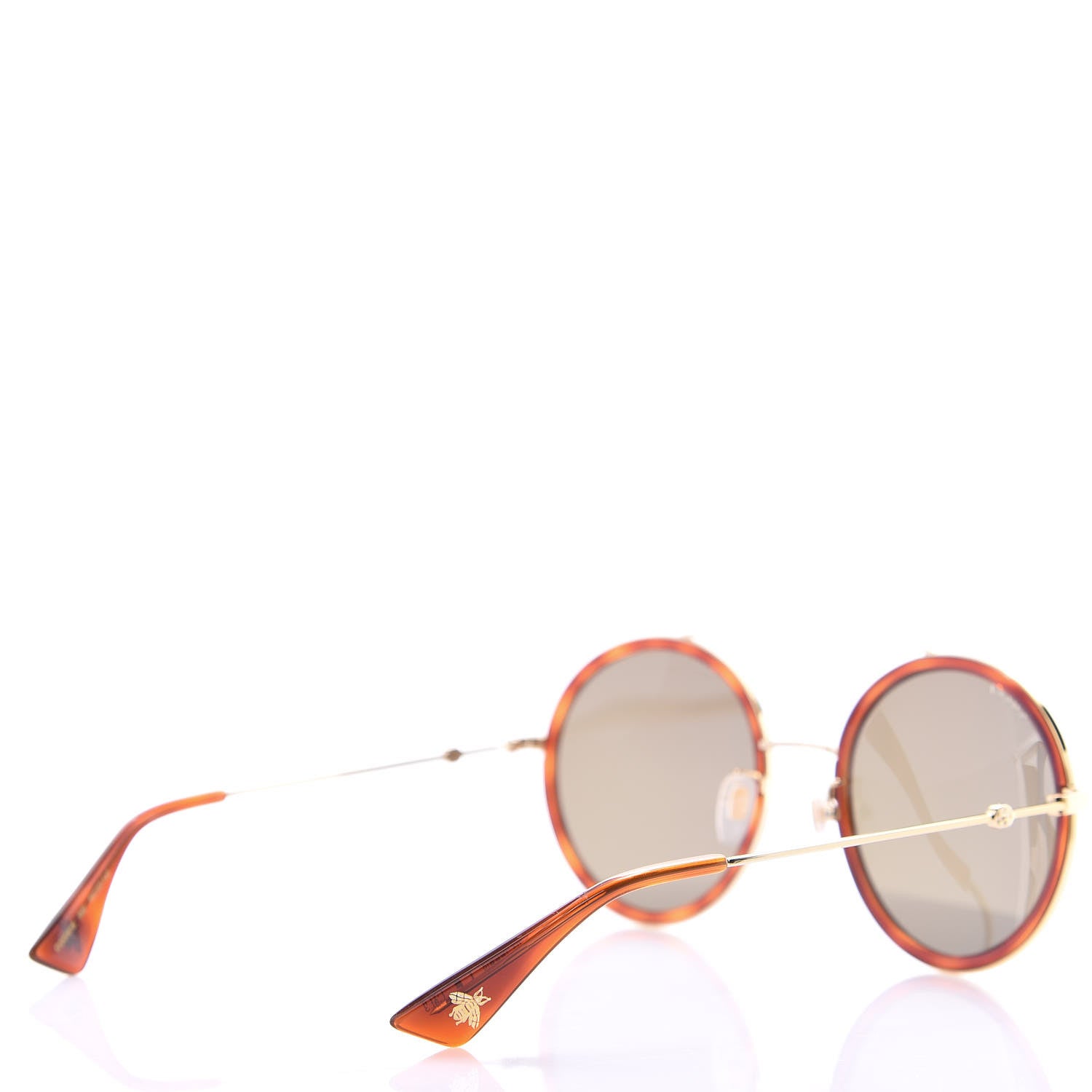 Gucci Round Sunglasses GG0061S Tortoise 3 of 7