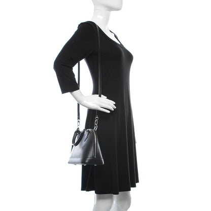 Louis Vuitton Epi Alma BB Black 2 of 10