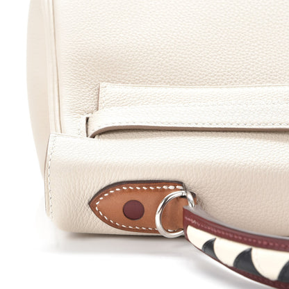 Hermes Togo Au Galop Kelly Retourne 32 Craie Rouge H Fauve Black 14 of 26