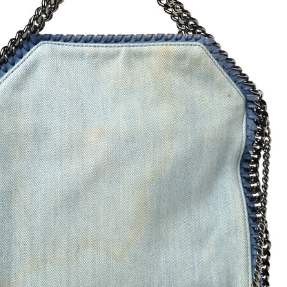 Stella McCartney Denim Flower Mini Falabella Tote Blue 11 of 13
