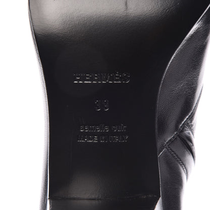 Hermes Goatskin Sixtine Ankle Boots 39 Black 6 of 10
