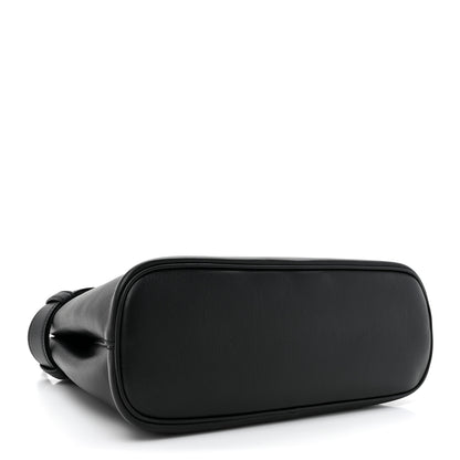 Prada Soft Grained Calfskin Vitello Daino Small Buckle Bag Black 4 of 13