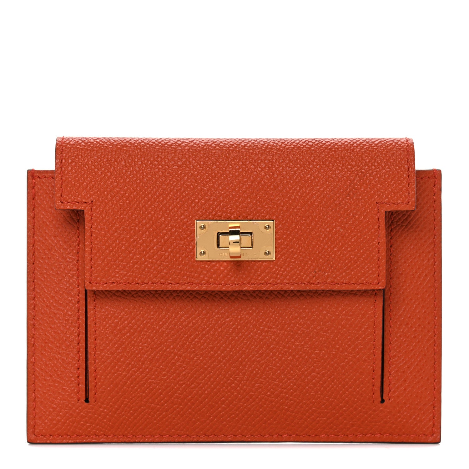 Hermes Epsom Kelly Pocket Compact Wallet Terre Battue 1 of 9